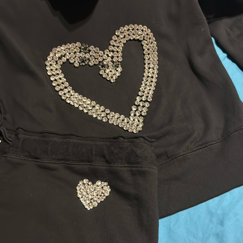 Twisted Heart Jacket size L and Pants size XL color:Black/Silver Set L-XL - Picture 13 of 13
